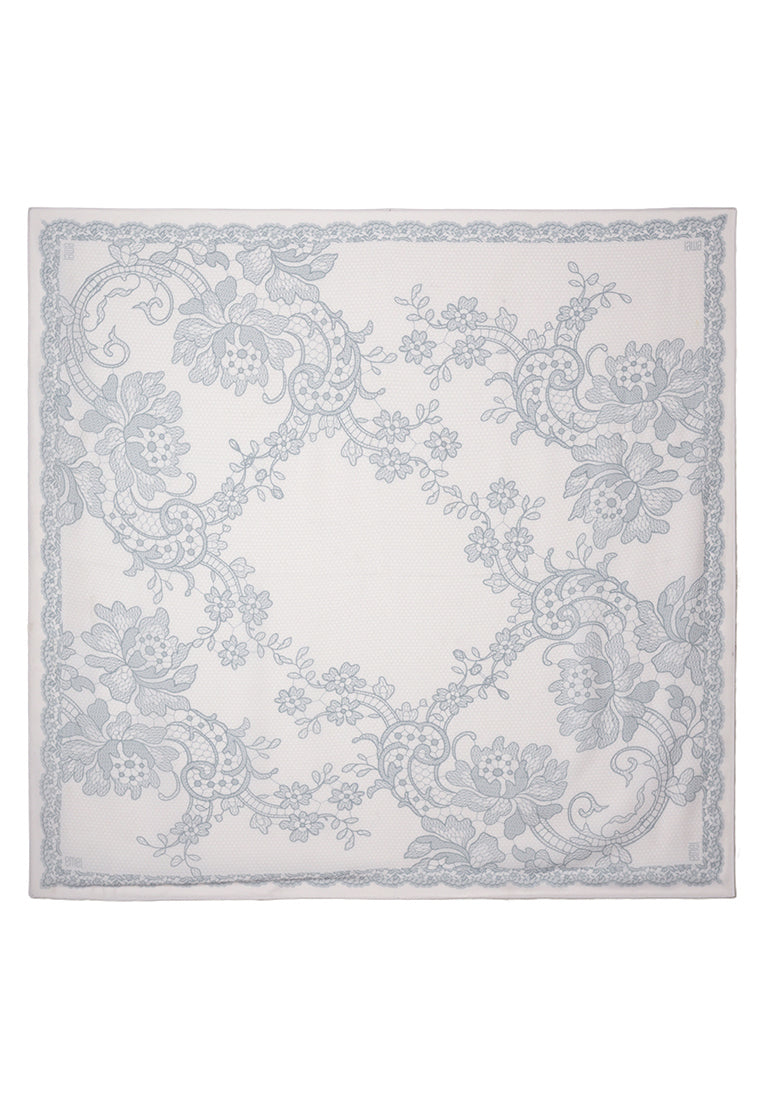 THE LACE ILLUSION SCARF - GREY