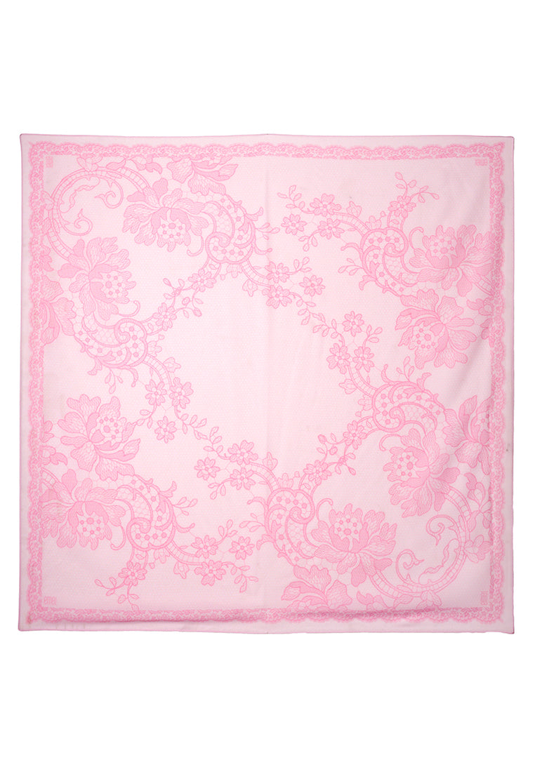 THE LACE ILLUSION SCARF - PINK