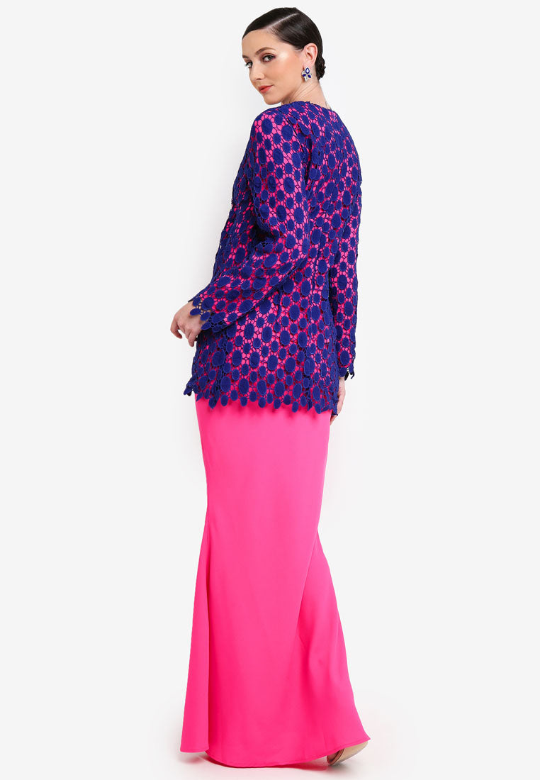 emel, moden baju kurung, classy lace mini kurung, raya 2019, baju raya 2019