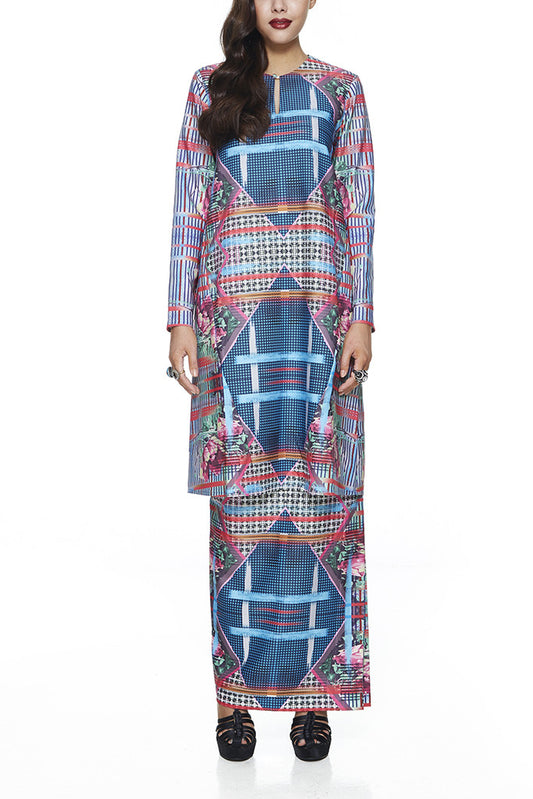 MODERN BAJU KURUNG JOHOR | THYME, JACQUARD, A-LINE, PRINT, EMEL BY MELINDA LOOI