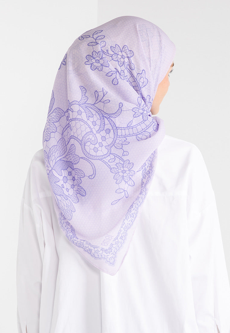 THE LACE ILLUSION SCARF - LAVENDER