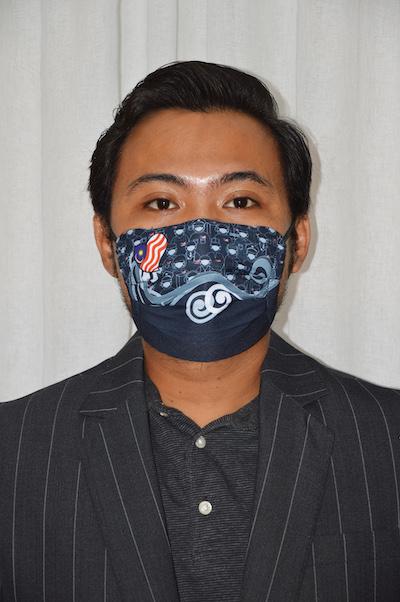 #UnityMasks - PACK KAWAN (2 Pack: Black  Frontliner  & Malaysian Flag Reusable Face Masks)