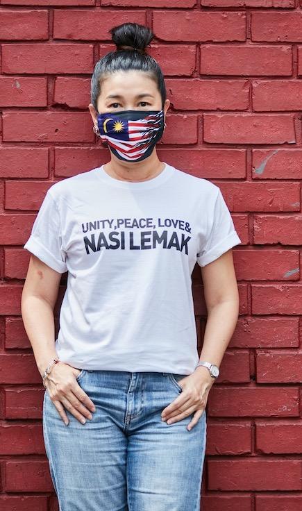 #Unity Tee - Unity, Peace, Love & Nasi Lemak - Short Sleeve TShirt - Unisex - White